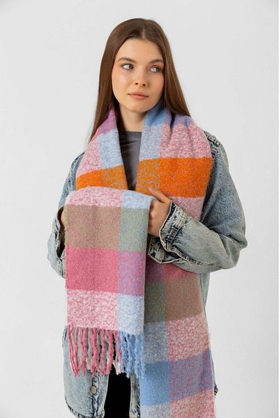 FRESCO SCARFS Σάλι ώμου με απαλή υφή με πολύχρωμο μοτίβο
