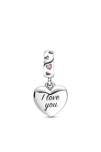 Lux Design Gümüş Sallantılı Anne Kalp Charm