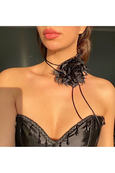 Pinky Lady قلادة زهرة قلادة قلادة قلادة