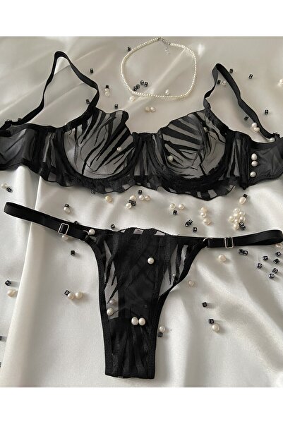 Black Pearl Bralet Takımı