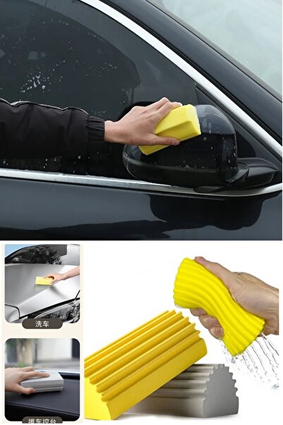 İndirimKap Sihirli Nemli Sünger Su Emici Araba Yıkama Süngeri Araç İçi Ve Dış...