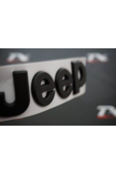 Jeep Dk Tuning Hood Luggage 3m 3d Logo Emblem Black Color