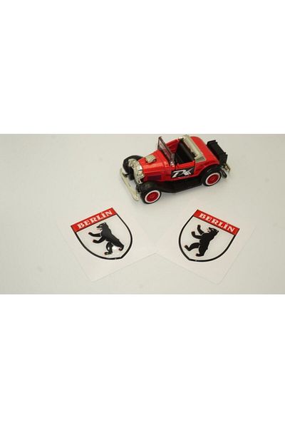 DK Tuning Set de 2 autocolante din silicon cu logo Berlin