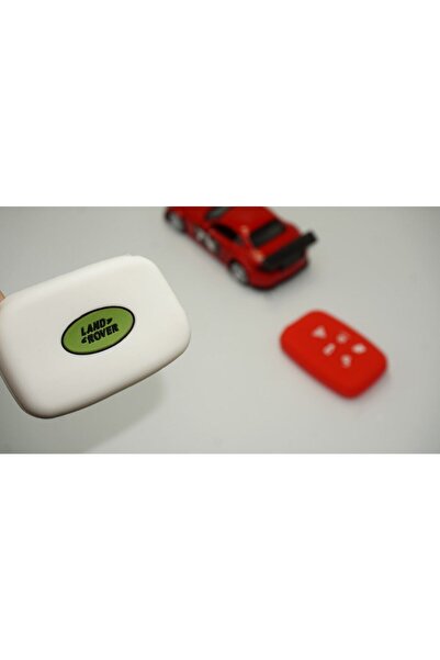 DK Tuning Set de carcasă pentru chei din silicon cu 5 butoane Land Rover Range Rover, roșu, alb