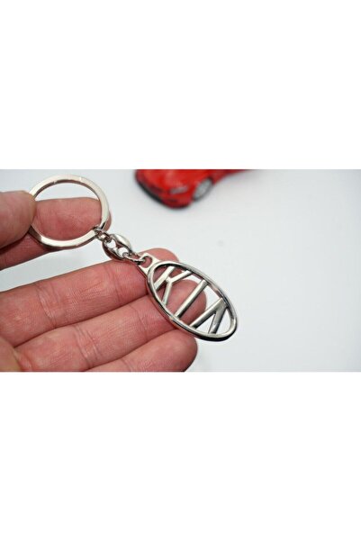 Kia Dk Tuning Logo Breloc în două direcții din metal cromat