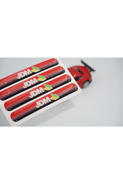 JDM Dk Tuning Logo Drop Silicone Mirror Torpedo Fender Side Sticker