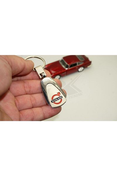 Volvo Dk Tuning Logo Chrome Metal Style Keychain New Style