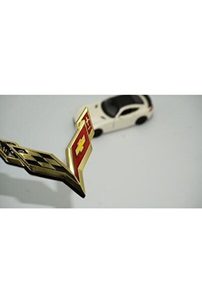 DK Tuning Chevrolet Corvette C6 C7 Logo Bagaj 3m 3d Metal Logo Amblem