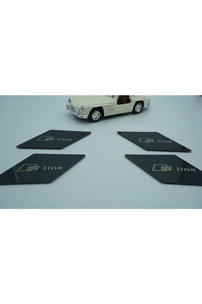 Audi A5 (2008-2011) Dk Tuning Audi A4 A5 17-19 Models S Line Logo Door Opening Handle Inside Metal 3m Fairings