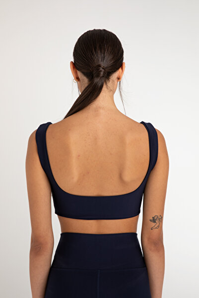 SHEISMONO Strengthening Bra Sports Bra Navy Blue