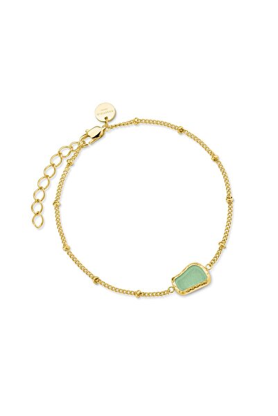 Rosefield JBOGG.J656 - سوار من الفولاذ بتفاصيل حجر اليشم