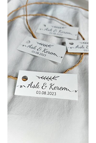 Çikoleyt Design Kişiye Özel Etiket - Düğün, Nişan, Nikah, Hediye Etiket (2,5X...