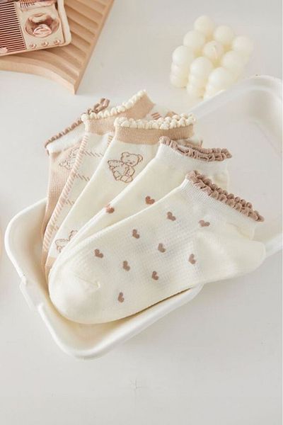 BGK 5-Piece Cute Teddy Bear Booties