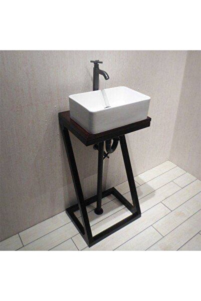 Abronya Lavabo Altlığı Lavabo Dolabı Metal Ayaklı Evye