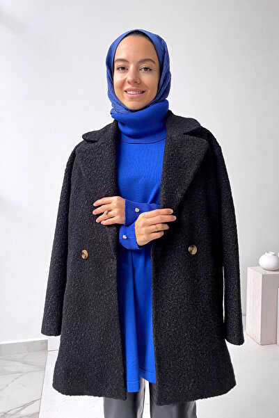 Ka Hijab Παλτό Teddy Hijab - Μαύρο