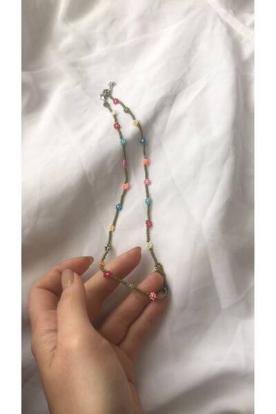 Bestofcase bead daisy necklace (flower necklace)