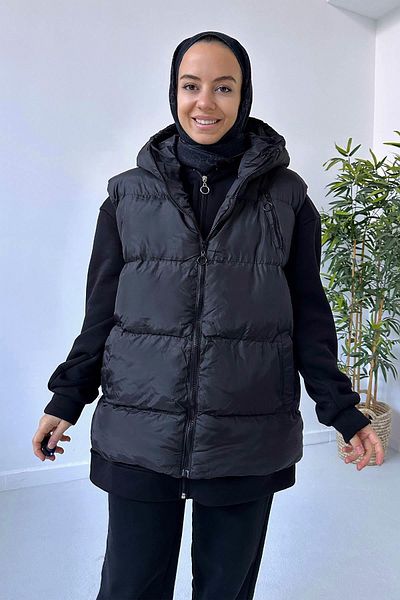 Ka Hijab Star Inflatable Hijab Vest - Black