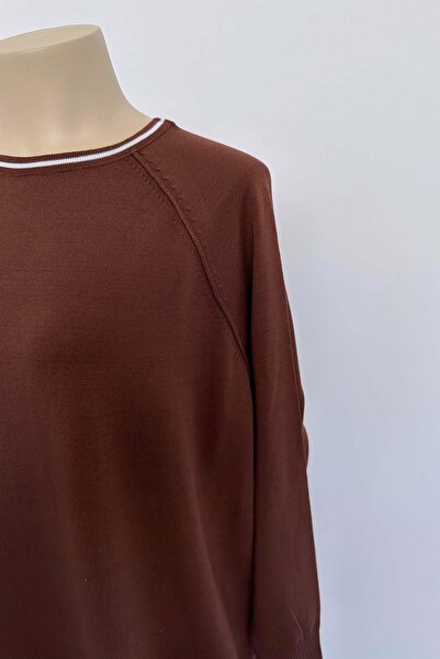 Ka Hijab Raglan Mercerized Dress - Brown