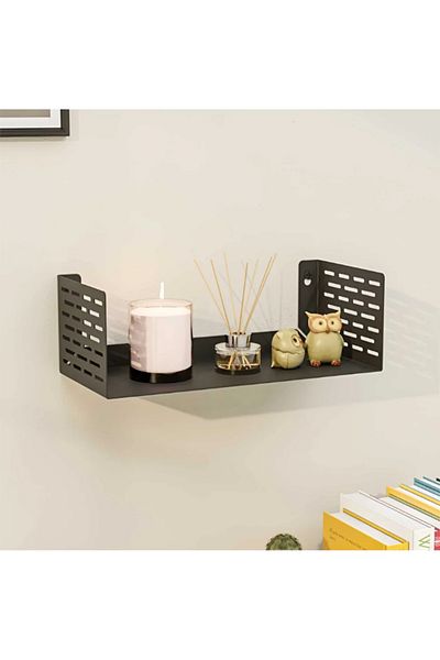 HVNGROUP Metal Design 2-Piece Decorative Wall Shelf