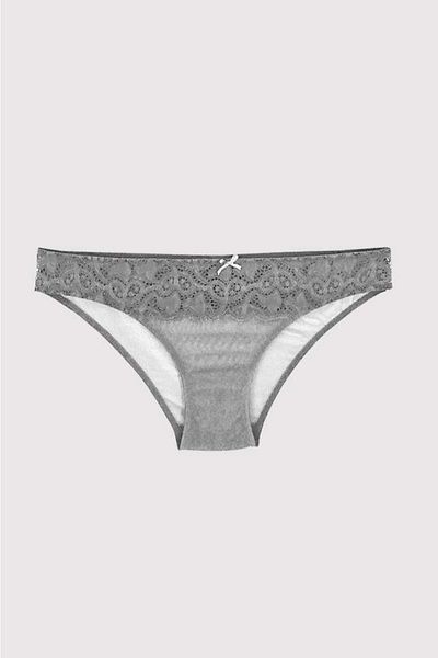 Pierre Cardin Women's Grey4675002 Lace Detailed Hipster Panties