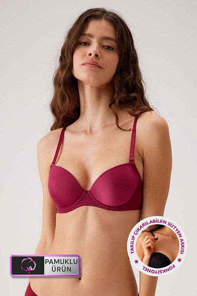 Pierre Cardin Γυναικείο Cherry 6314 Madrid Underwire Unttressed Cotton Plug-in Strap Micro Basic σουτιέν
