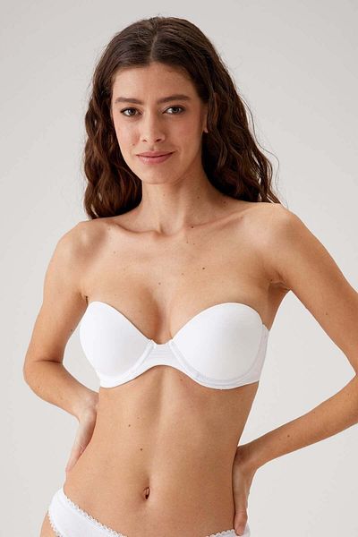 Pierre Cardin Set sutien cu tricou Push Up 6806 Vicenza Extra Alb - Economic Pachet de 2
