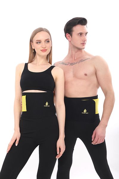 Sh Mağazacılık Unisex Θερμικός κορσές μέσης 100% ζώνη εφίδρωσης σάουνας αποτελεσματική στη μέση και την περιοχή της κοιλιάς