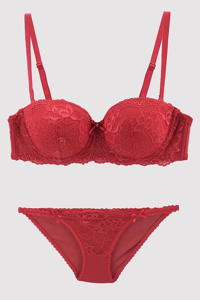 Pierre Cardin Coral 4562 Siena Non-Supported Strapless Lace Bra Set