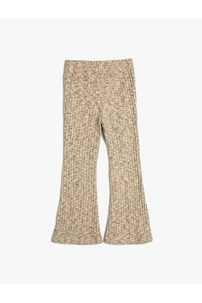 Koton 4wkg40329ak Trainingshose für Mädchen, Beige Melange