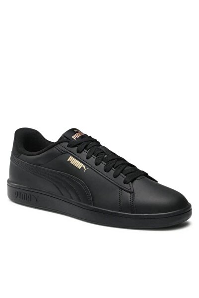 Puma 390987-10 Puma Puma Smash 3.0 L Unisex Spor Ayakkabı Black-Gold-Black