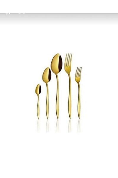 EMİNMUTFAK Dmr Life 12 Pieces Titanium Gold Teaspoon (Teaspoon only)
