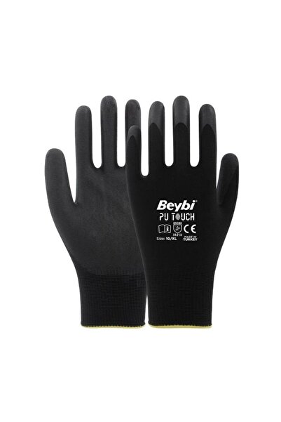 Beybi Pu Touch Polyurethane Coated Work Gloves No: 9 144 Pairs