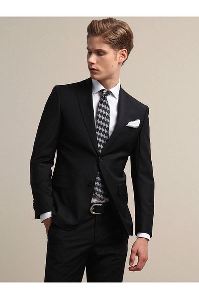 Kip Mono Collar Regular Fit Single Slit 88% Wool Blended 6 Drop Basic Men's Suit TKM-196