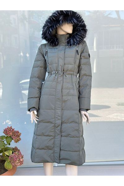 Kayra Goose Feather Filled Long Coat