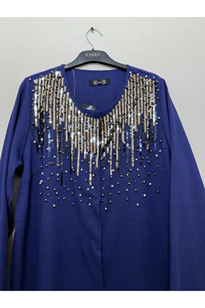 FUAT GÜRSEN Пальто з кнопками, прикрашене паєтками та бісером