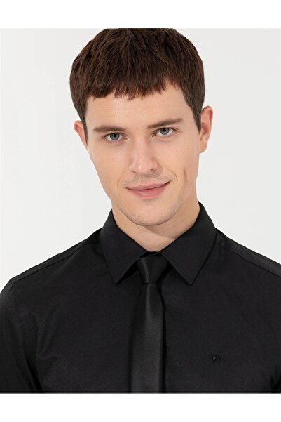 Pierre Cardin MEDELLIN Uzun Kollu Slim Fit Basic Cepsiz Klasik Gömlek