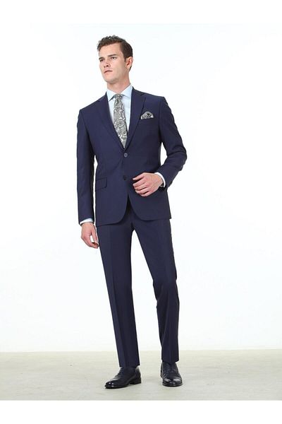 Kip Saks Blue 4 Drop Regular Fit Woven Suit