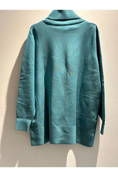 Desen Triko Жіночий кашеміровий светр з відкритим коміром, чорний