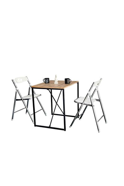 Weblonya Katlanır Sandalye Mutfak Masa Sandalye Seti 5011