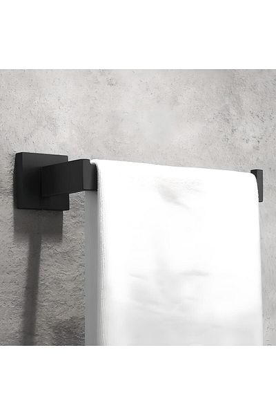 HIZSOY TEKSTİL 2 Piese LUX 50x90Cm Prosop Fata Mana Negru-Alb 300gr/Bucat - Set Avantajos