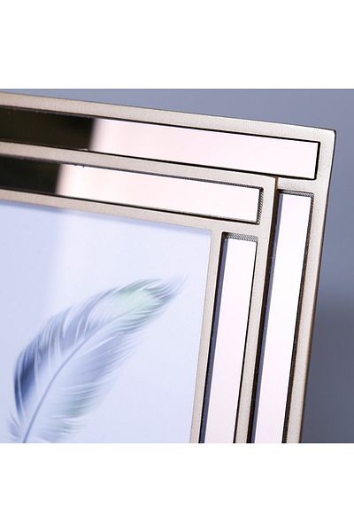 Selim 13x18 Lara Mirrored Frame Mink