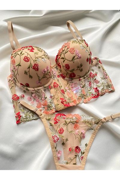 FOURAA Γυναικείο Σετ String Bralet Push-Up