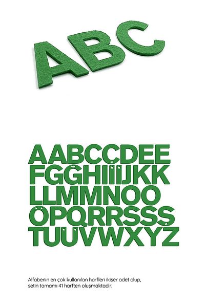 Artikel Green Felt Letters-1 41 Pieces Green Felt Letter Alphabet Set-0426
