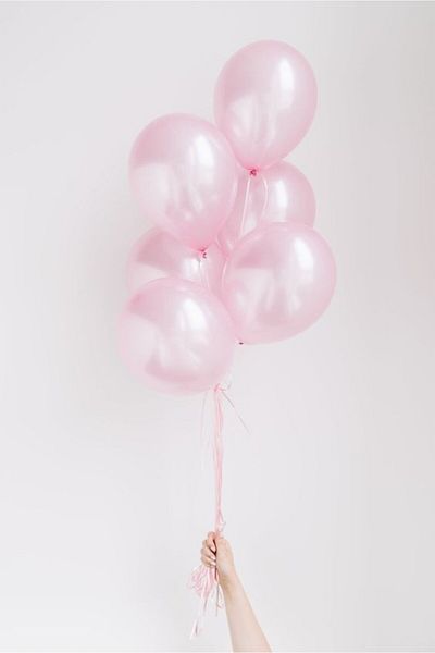 Artikel Pink Metallic Pearlescent Balloon 12" Inch 5-Piece Balloon