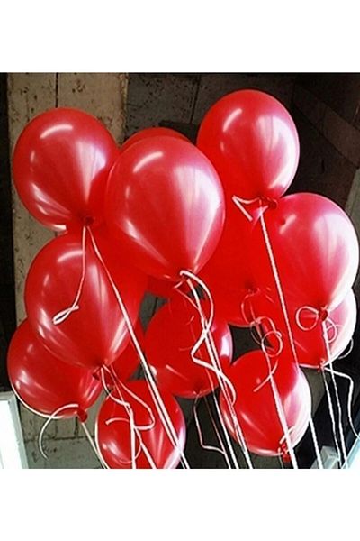 Artikel Red Metallic Pearlescent Balloon 12" Inch 10 Balloon