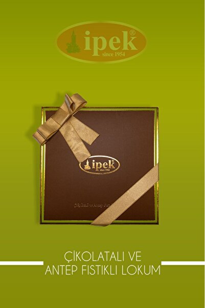 İpek Pişmaniye Çikolata Kaplı Ve Duble Antep Fıstıklı Lokum 250 gr