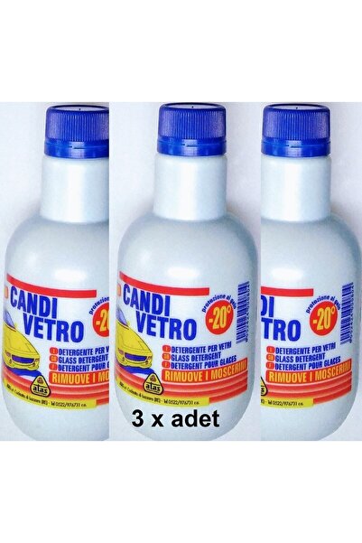 İtalyan ATAS Candivetro 4 Mevsim -20 Antifirizli Araç Cam Deterjanı 250ml Kon...