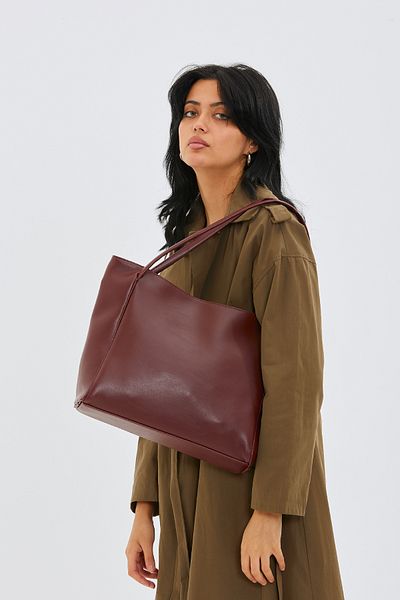 minebag Geantă de umăr pentru femei Maya Casual Roșu Claret