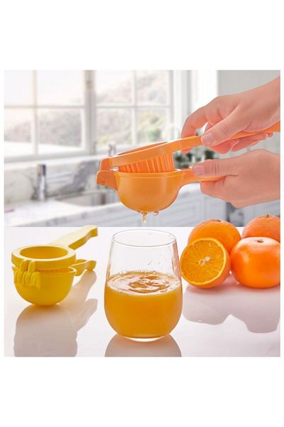 Alışverişhanem 8 Cm Hard Plastic Lemon Orange Citrus Juicer Press