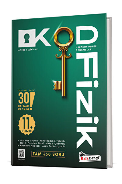 Kafa Dengi Yayınları 11. Sınıf Fizik - Kazanım Odaklı Denemeler (KOD)